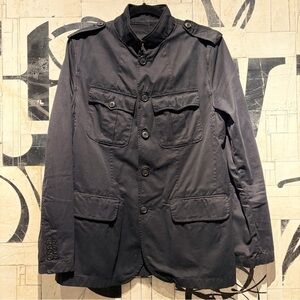 Club Monaco Dark Black Military Jacket